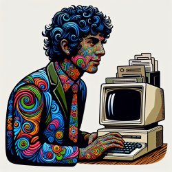 Syd Barrett with a computer Meme Template