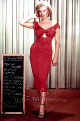Marilyn Monroe audition red dress heels Meme Template