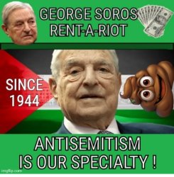 Soros rent a riot Meme Template