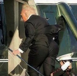 Trump helicopter line up to osculate his posterior Meme Template