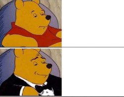 Tuxedo Pooh Meme Template