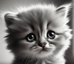 sad kitten face Meme Template