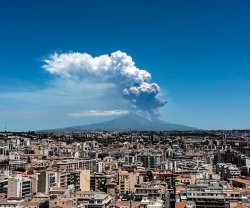 Mt. Etna Eruption 2025 Meme Template