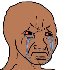 Crying brown Jak Meme Template