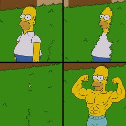 Homer Redemption Arc Meme Template