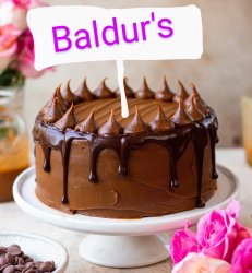 Baldur's Cake Meme Template
