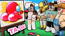dani flamingo temprist denis roblox meme art among us Meme Template