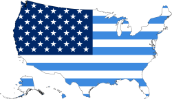 Anti-Trump/Anti-MAGA American Opposition flag map Meme Template