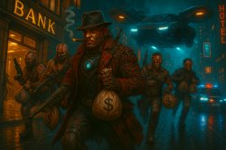 Maelstrom Boss Al Capone robs bank in nightcity ? Meme Template