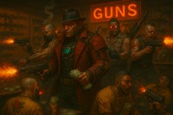 Maelstrom don capone kills Valentino gangs takes gunshop racket Meme Template