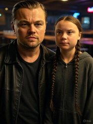 Leo and Greta Meme Template