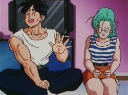 Yamcha Talking Bulma Mad Meme Template