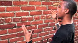 Guy talking to brick wall Meme Template