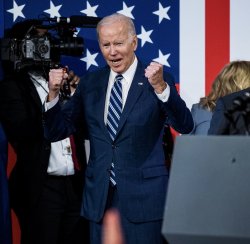 Joe Biden cheering Meme Template