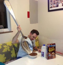 Gigantic spoon Meme Template