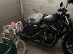 Big Harley and Little Bike Meme Template