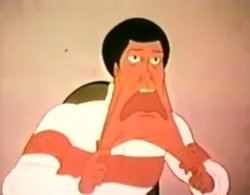 Face Stretch 80s Cartoon Meme Template