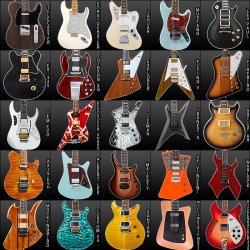 Iconic Guitar Shapes Meme Template