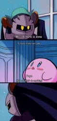 My Job Here Is Done but it's Meta Knight Meme Template