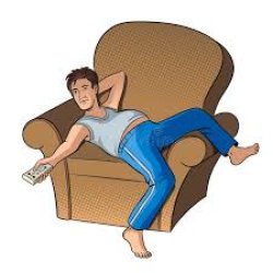 Lazy Guy On Couch Cartoon Meme Template