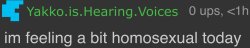 im feeling a bit homosexual today Meme Template