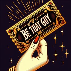 Pass allowing you to 'Be That Guy' Meme Template