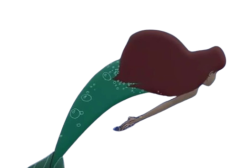 ariel swimming Meme Template