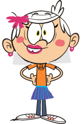 Lincoln loud png (female) Meme Template