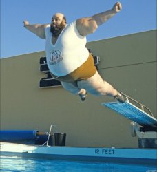 Fat Pool Jump Meme Template