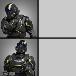 The drake meme but Helldivers Meme Template