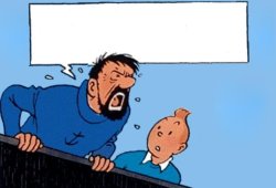 Captain Haddock Screaming Meme Template