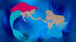 ariel and aroura Meme Template