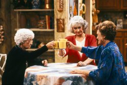 Golden Girls cheers coffee Meme Template