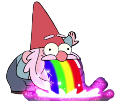Rainbow Puke transparent Meme Template