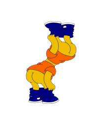 Bart Simpson butt Meme Template