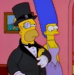Homer Posh Meme Template