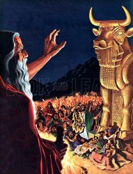 Moses sees Baal Meme Template