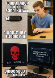 Computer virus Meme Template