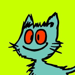 Kaspy the 3 legged meme cat on Kaspa Meme Template