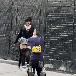 men asking out a goth girl Meme Template