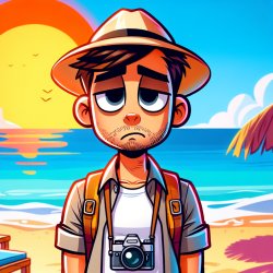Alberto le falta poco para acabar las vacaciones Meme Template