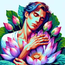 The Beauty Of Male In Lotus Flower Meme Template