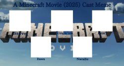 Minecraft movie cast meme Meme Template