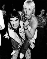 Iggy Pop rides Keith Moon Meme Template