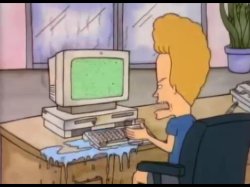 Beavis and Butthead Computer Meme Template