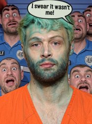 Green hair Meme Template
