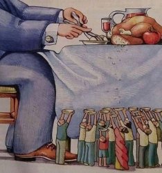 trickle down bread crumbs Meme Template