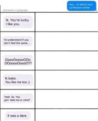 alignment chart love confession Meme Template