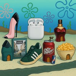 bikini bottom houses Meme Template