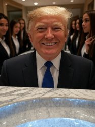 donald trump girls bathroom perversion pedophile Meme Template
